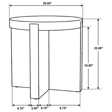 Kinkaid Brown End Table - Ornate Home