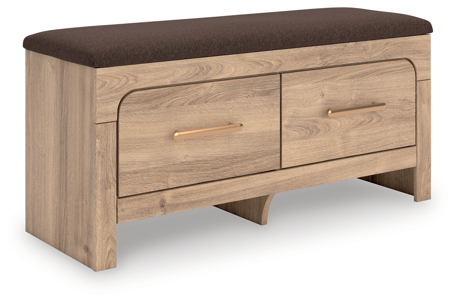 Kinlanni Tan/Brown Bedroom UPH Storage Bench (Online Special Price) - Ornate Home