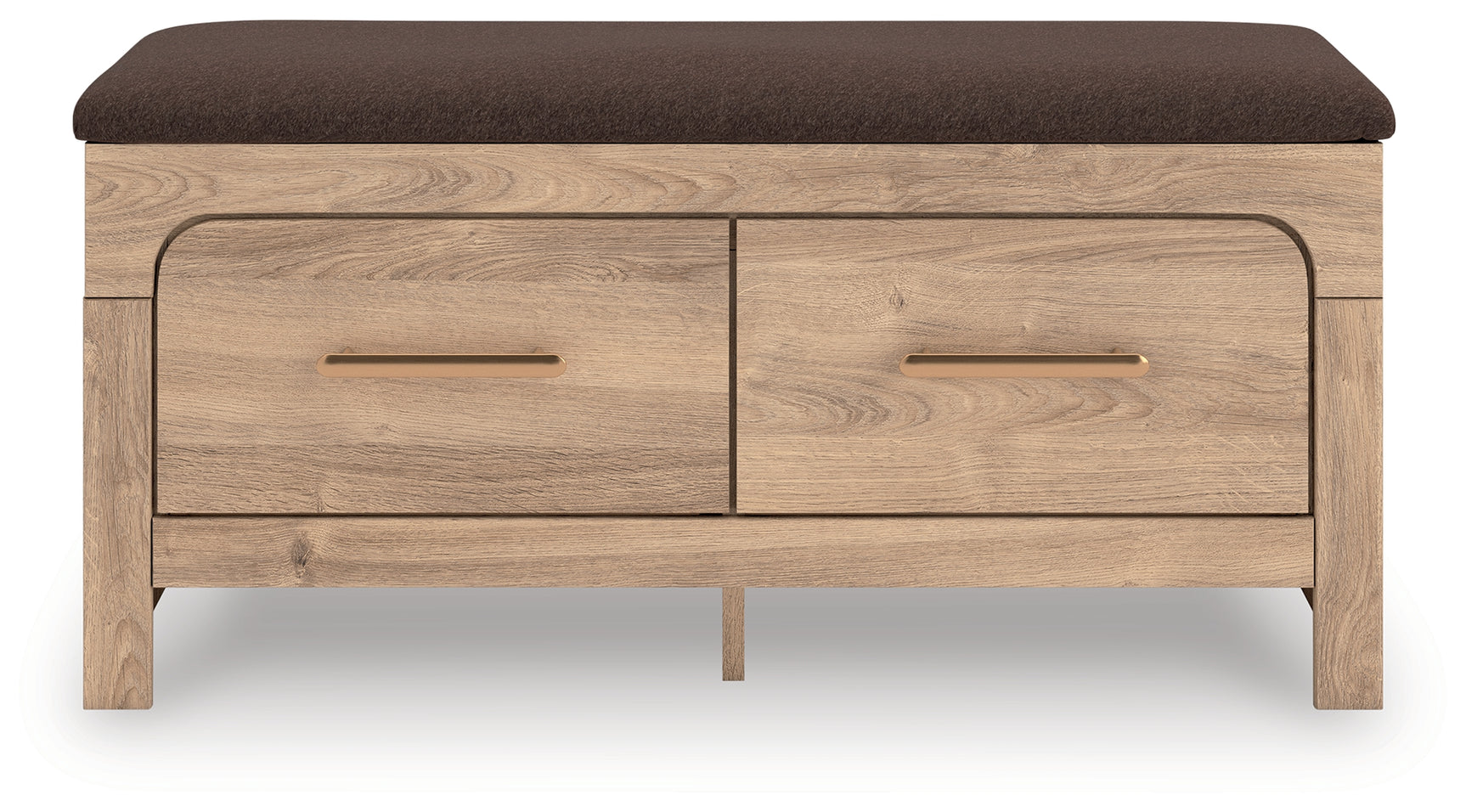 Kinlanni Tan/Brown Bedroom UPH Storage Bench (Online Special Price) - Ornate Home