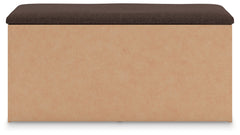 Kinlanni Tan/Brown Bedroom UPH Storage Bench - Ornate Home