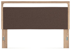 Kinlanni Tan/Brown King UPH Panel Headboard - Ornate Home