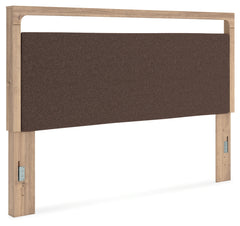 Kinlanni Tan/Brown King UPH Panel Headboard - Ornate Home