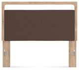 Kinlanni Tan/Brown Queen UPH Panel Headboard (Online Special Price) - Ornate Home