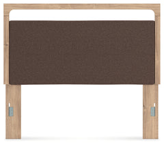 Kinlanni Tan/Brown Queen UPH Panel Headboard - Ornate Home
