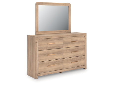 Kinlanni Tan Dresser and Mirror - Ornate Home