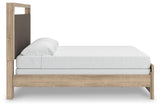 Kinlanni Tan King Upholstered Panel Bed (Online Special Price) - Ornate Home
