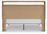 Kinlanni Tan King Upholstered Platform Bed (Online Special Price) - Ornate Home