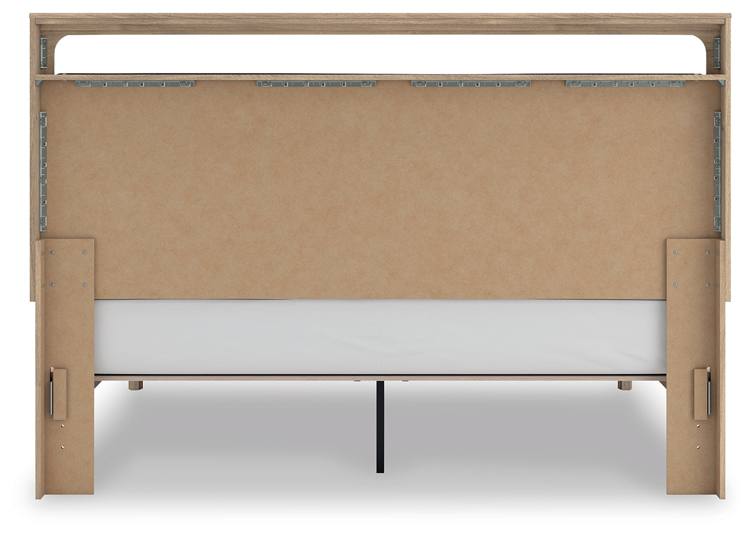 Kinlanni Tan King Upholstered Platform Bed (Online Special Price) - Ornate Home