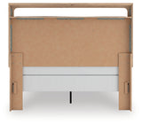 Kinlanni Tan Queen Panel Bed, Dresser, Mirror and Nightstand (Online Special Price) - Ornate Home