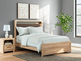 Kinlanni Tan Queen Panel Bed, Dresser, Mirror and Nightstand (Online Special Price) - Ornate Home