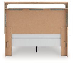 Kinlanni Tan Queen Upholstered Panel Bed - Ornate Home