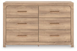 Kinlanni Tan Six Drawer Dresser - Ornate Home