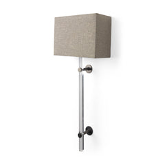 Kinsley Beige Shade with Transparent Body Wall Sconce - Ornate Home