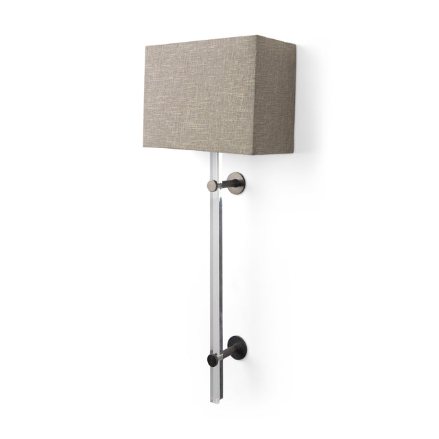 Kinsley Beige Shade with Transparent Body Wall Sconce