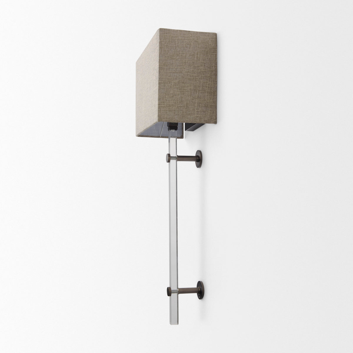 Kinsley Beige Shade with Transparent Body Wall Sconce