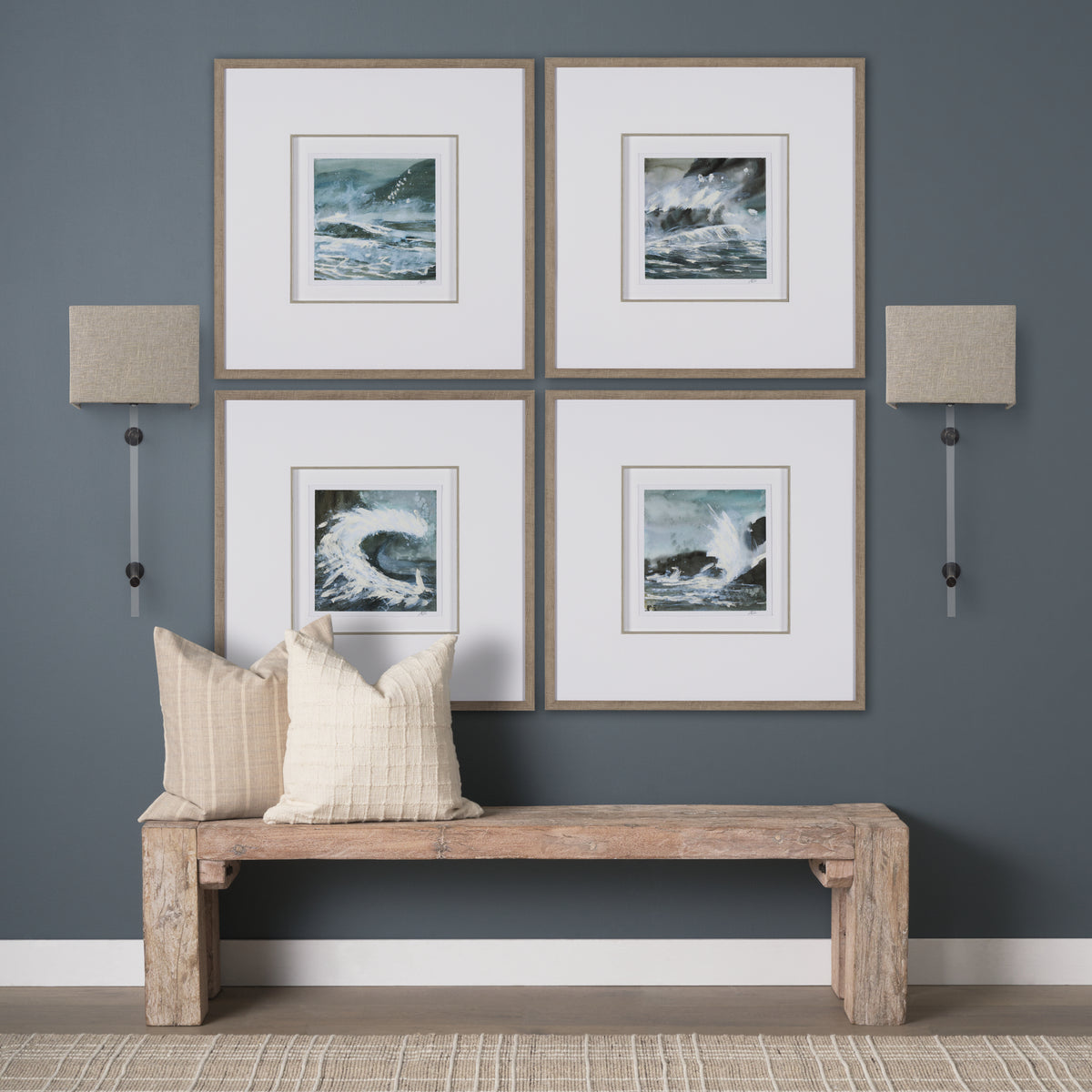 Kinsley Beige Shade with Transparent Body Wall Sconce