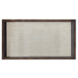 Kinsley Bronze/White Travertine Cocktail Table - Ornate Home