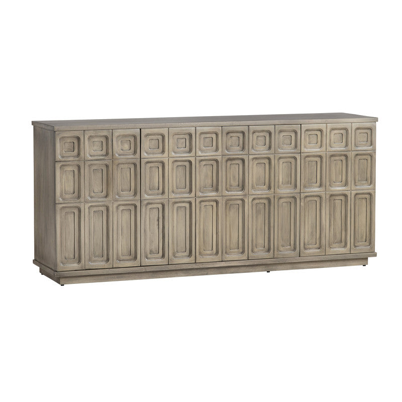 Kinsley Brown Four-Door Sideboard - Ornate Home