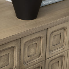 Kinsley Brown Four-Door Sideboard - Ornate Home