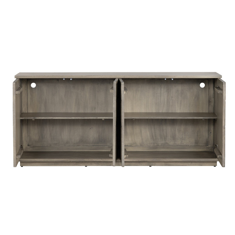 Kinsley Brown Four-Door Sideboard - Ornate Home