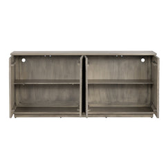 Kinsley Brown Four-Door Sideboard - Ornate Home
