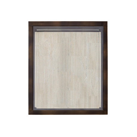 Kinsley White Travertine/Bronze Side Table - Ornate Home