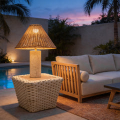 Kintal Natural Solar Table Lamp - Ornate Home