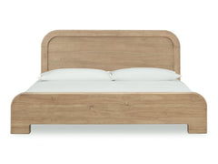 Kione Acacia Wood Eastern King Platform Bed in Lioness - Ornate Home