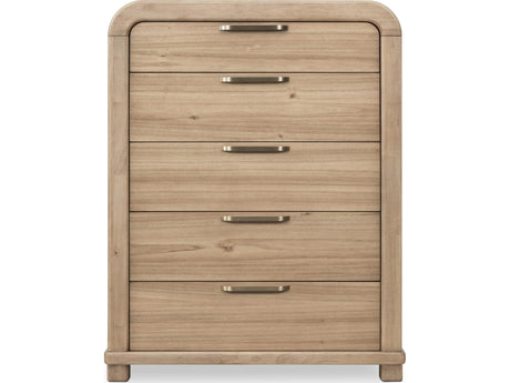 Kione Lioness Five Drawer Acacia Wood Chest - Ornate Home