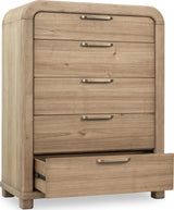 Kione Lioness Five Drawer Acacia Wood Chest - Ornate Home