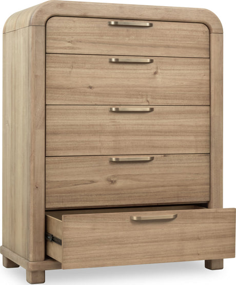 Kione Lioness Five Drawer Acacia Wood Chest - Ornate Home