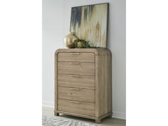 Kione Lioness Five Drawer Acacia Wood Chest - Ornate Home