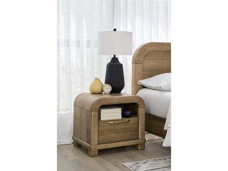 Kione Lioness One Drawer Acacia Wood Nightstand - Ornate Home