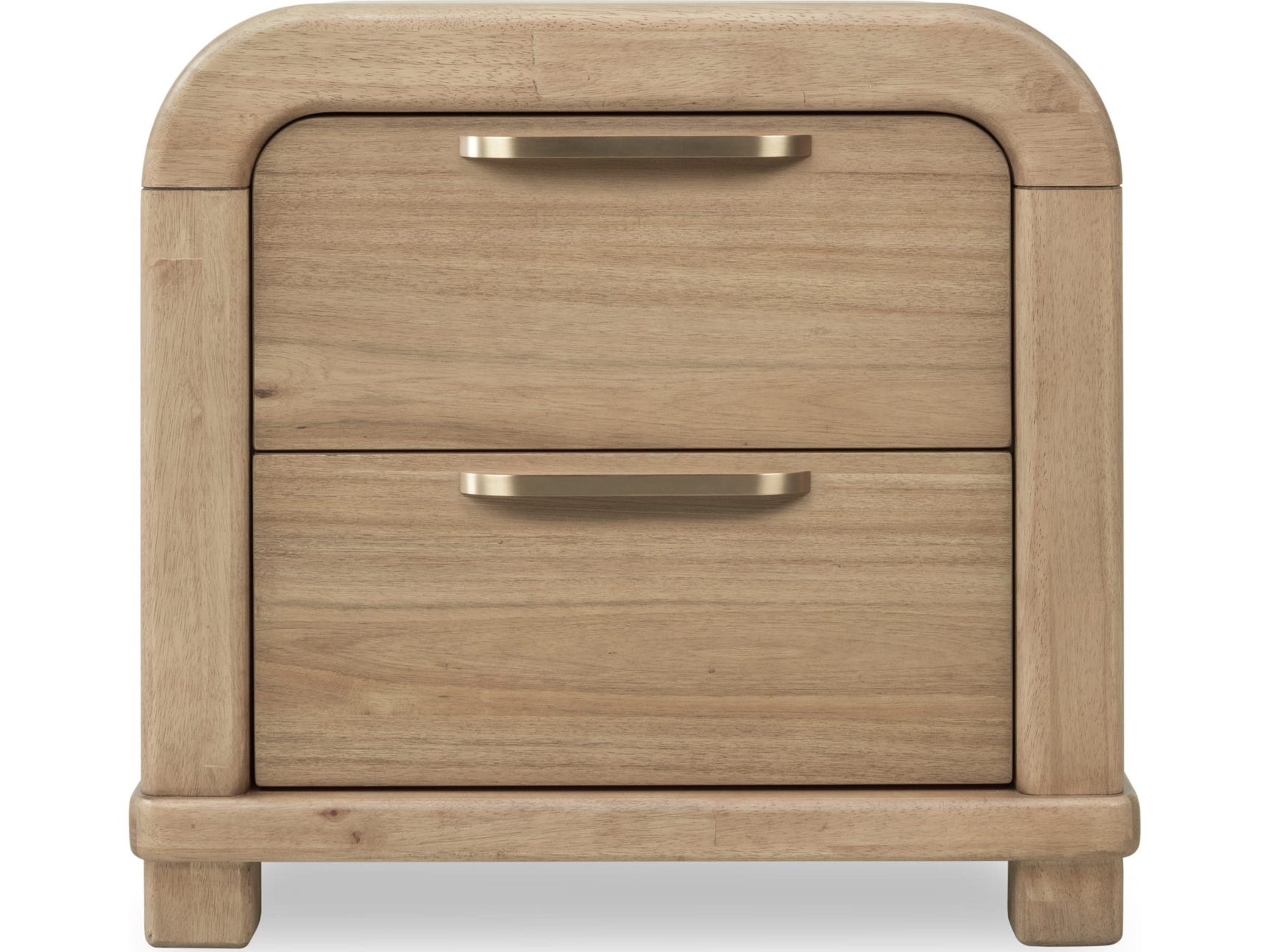 Kione Lioness Two Drawer Acacia Wood Nightstand - Ornate Home