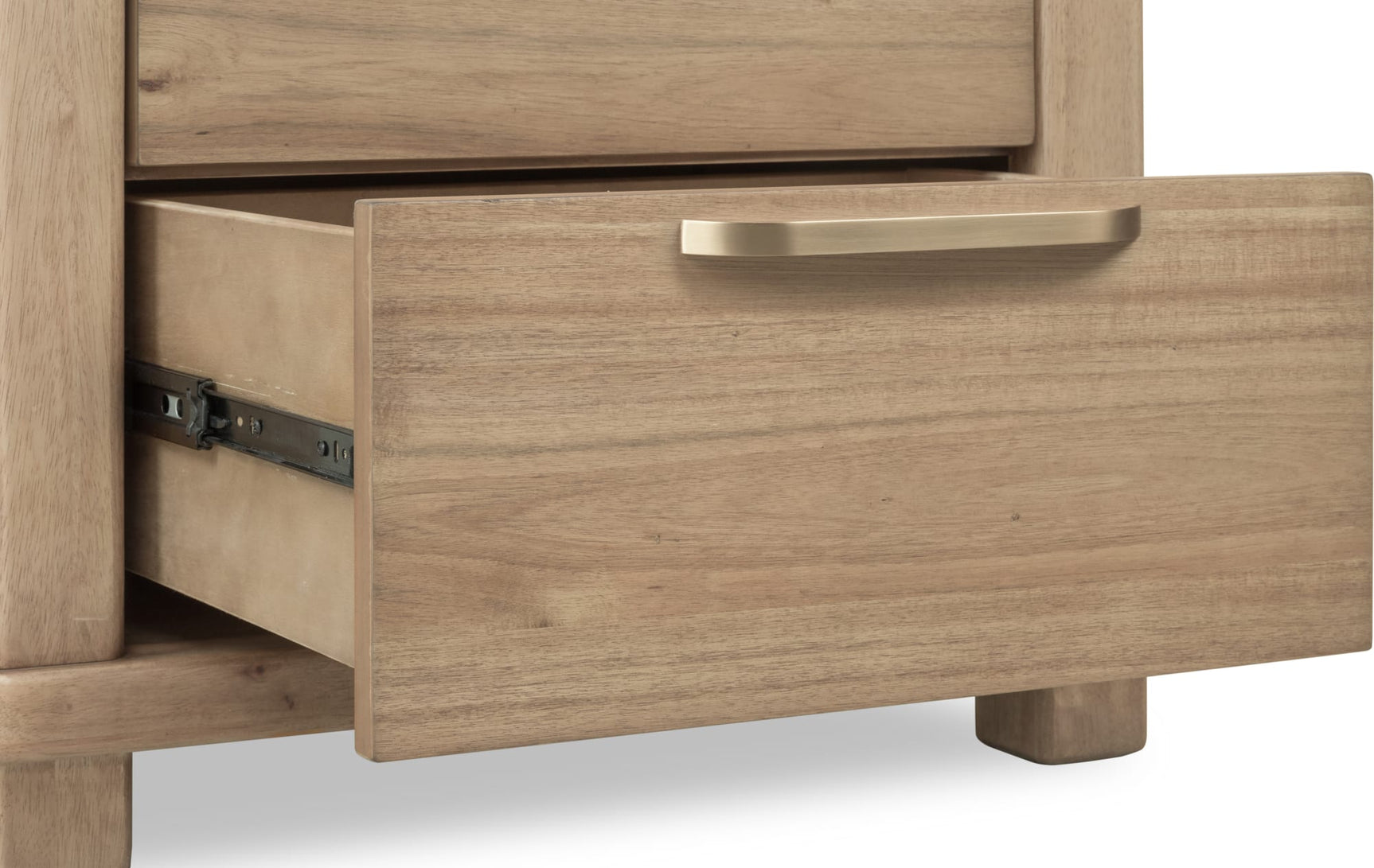 Kione Lioness Two Drawer Acacia Wood Nightstand - Ornate Home