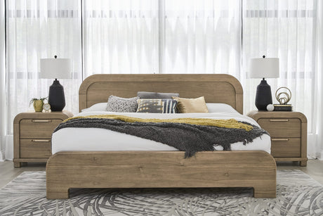 Kione Lioness Two Drawer Acacia Wood Nightstand - Ornate Home