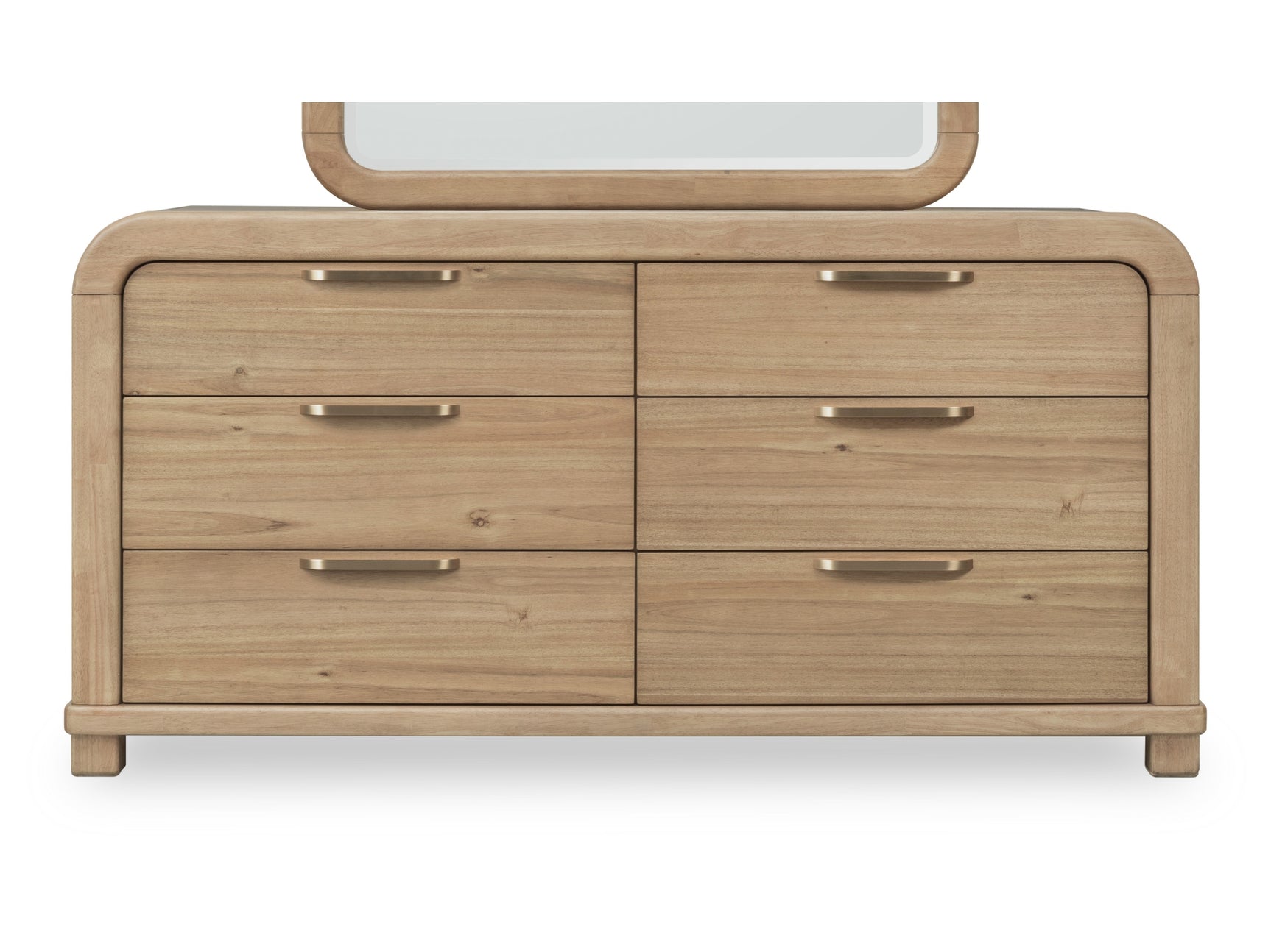 Kione Six Drawer Acacia Wood Dresser in Lioness - Ornate Home