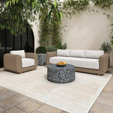 Kiri Black Outdoor Side Table - Ornate Home