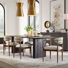 Kirin Black Reclaimed Fir Dining Table - Ornate Home