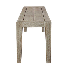 Kirkham Gray Wooden Outdoor Bench - Ornate Home