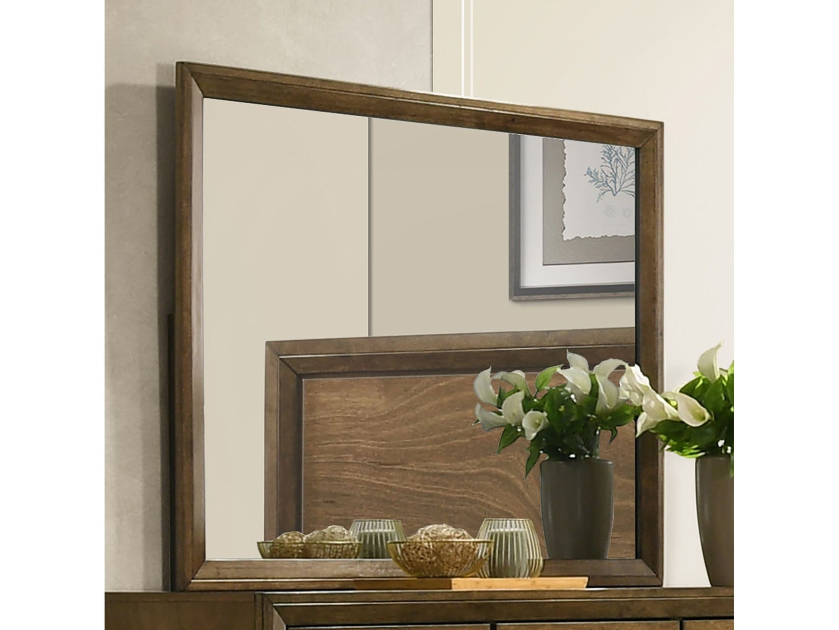 Kirkham Walnut Mirror - Ornate Home