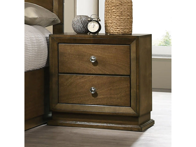 Kirkham Walnut Nightstand - Ornate Home