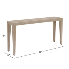 Kirkham Woodtone Indoor-Outdoor Console Table - Ornate Home