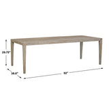 Kirkham Woodtone Wooden Outdoor Dining Table - Ornate Home