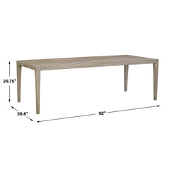 Kirkham Woodtone Wooden Outdoor Dining Table - Ornate Home