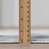 Kirkland Dark Blue Marble Rug - Ornate Home