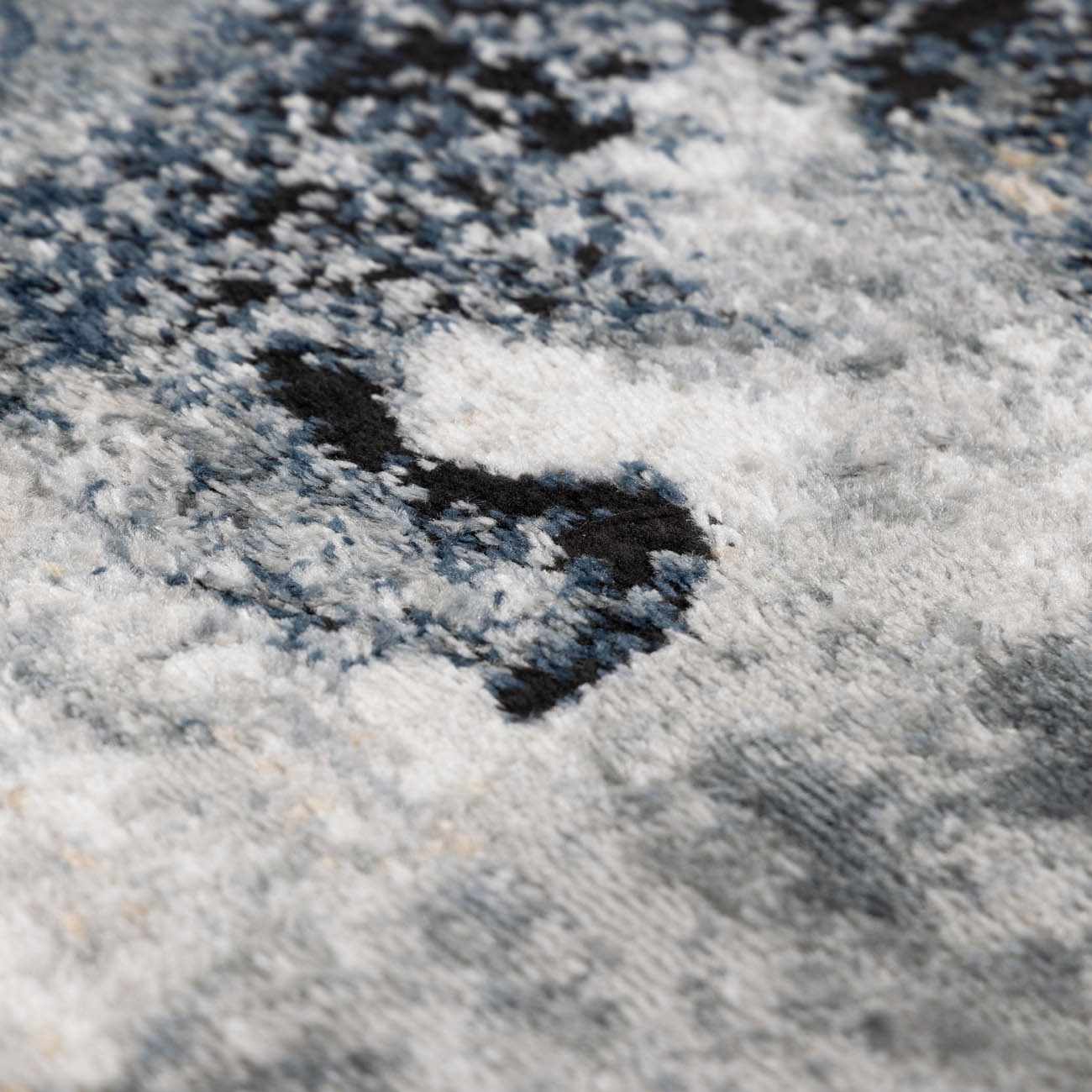 Kirkland Dark Blue Marble Rug - Ornate Home