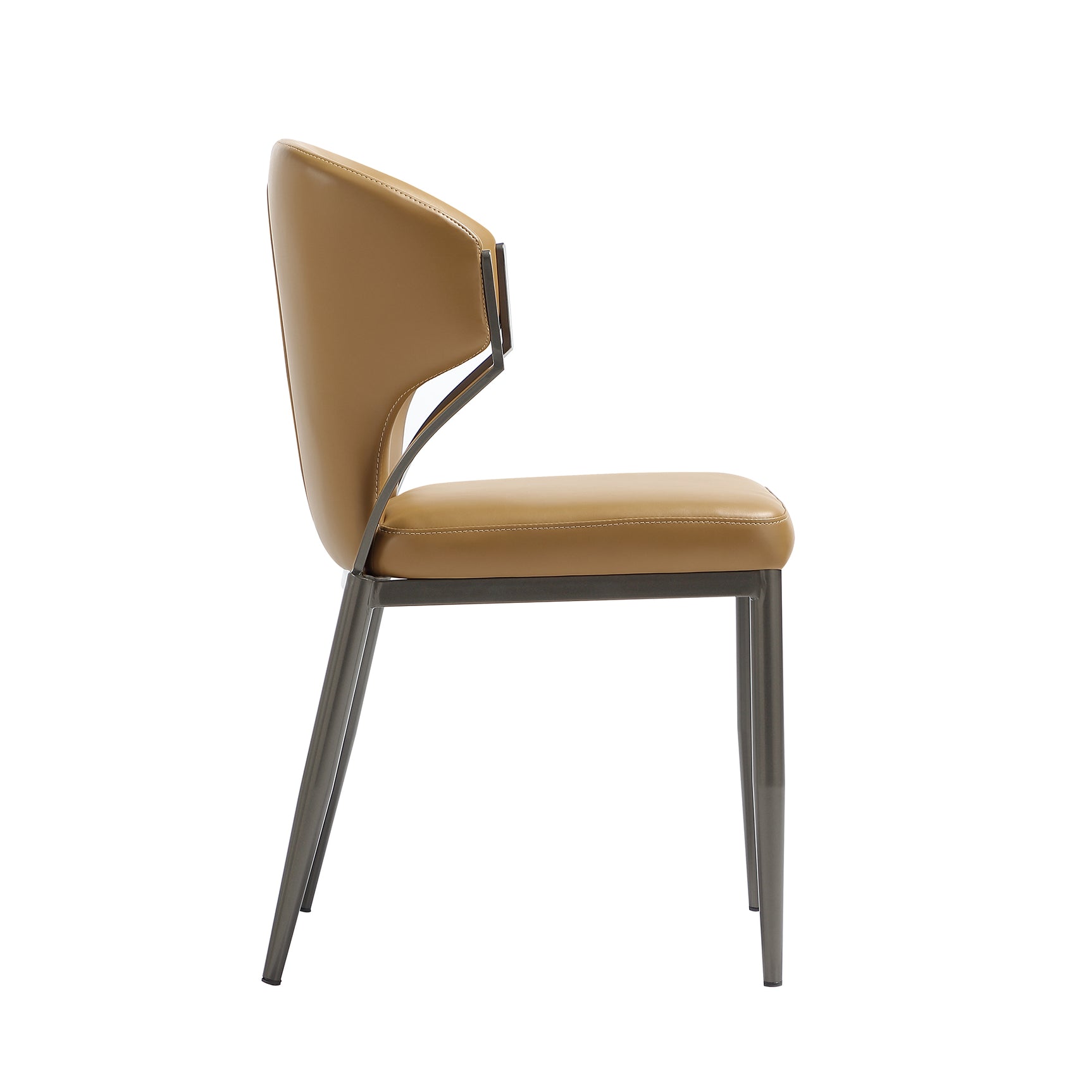 Kirsten Dining Chair in Camel (set of 2) - Ornate Home