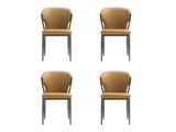 Kirsten Dining Chair in Camel (set of 4) - Ornate Home