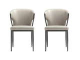 Kirsten Dining Chair in Light Grey (set of 2) - Ornate Home